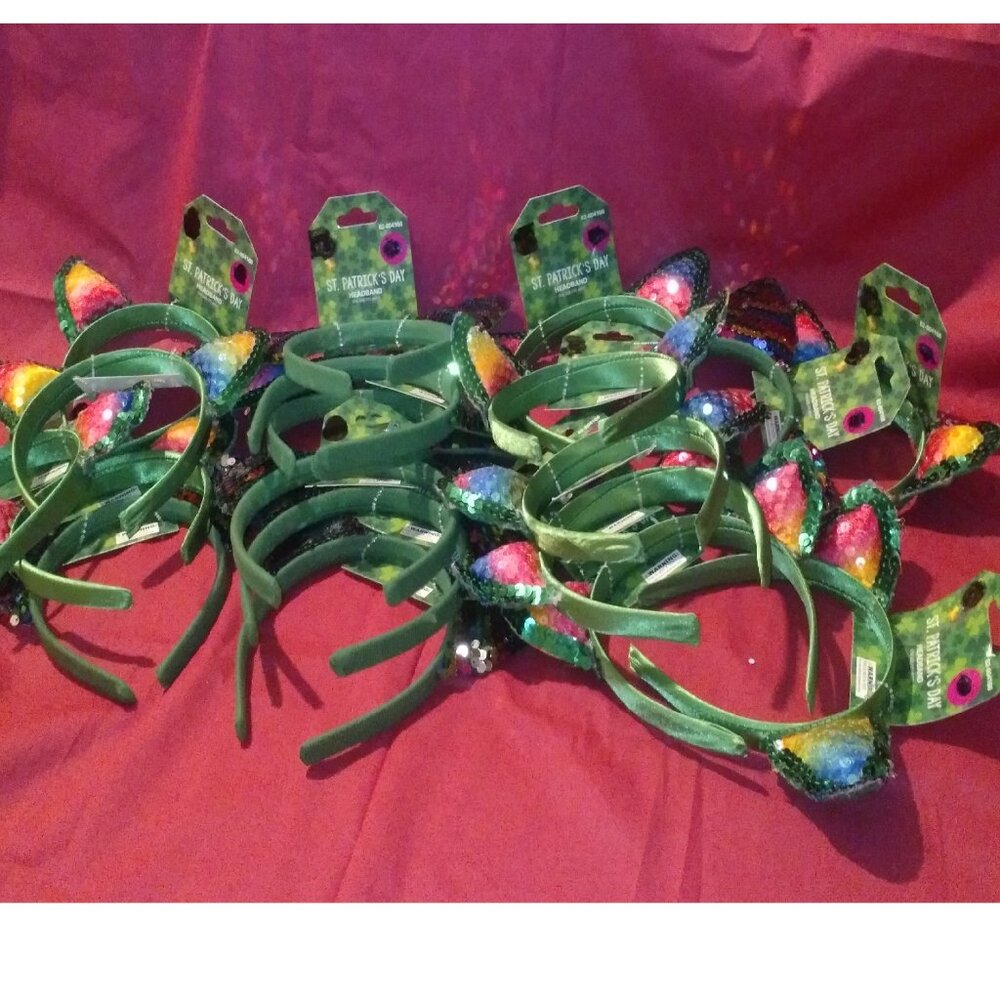 19 headband St Patrick's Day Green by Momentum